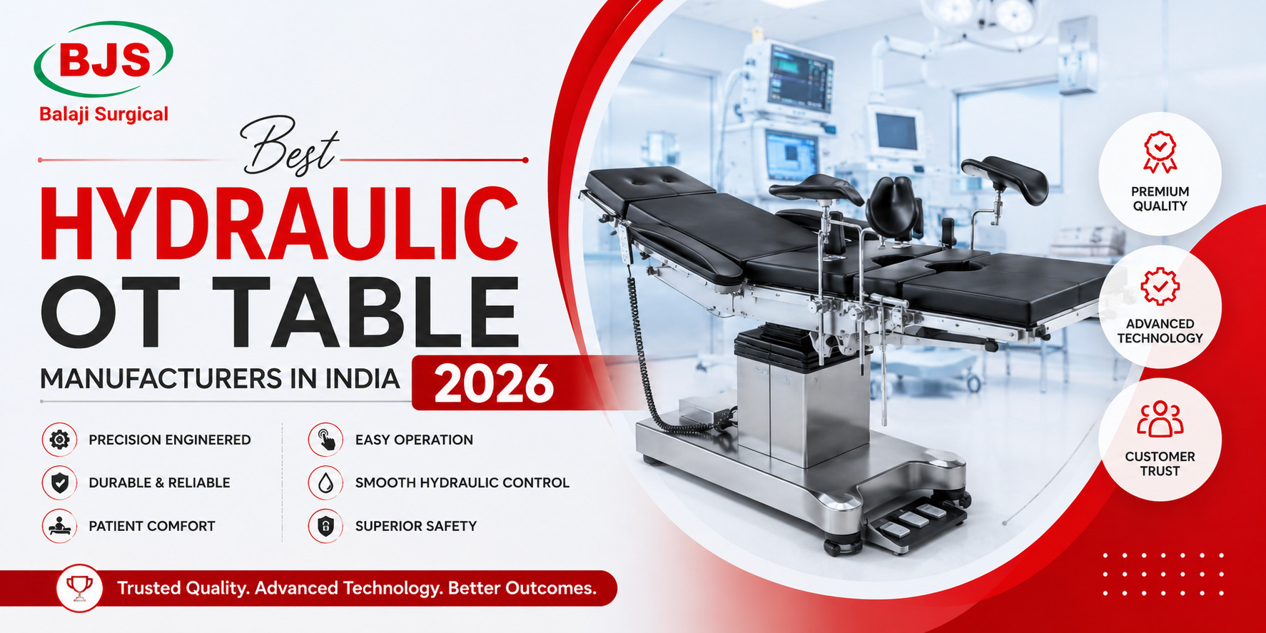 Best Hydraulic OT Table Manufacturers in India 2026